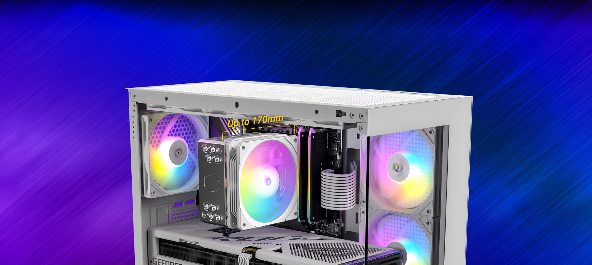 Antec CX300 ARGB + Atom B750 750W 80+ Bronze White Mid Tower Gaming Case