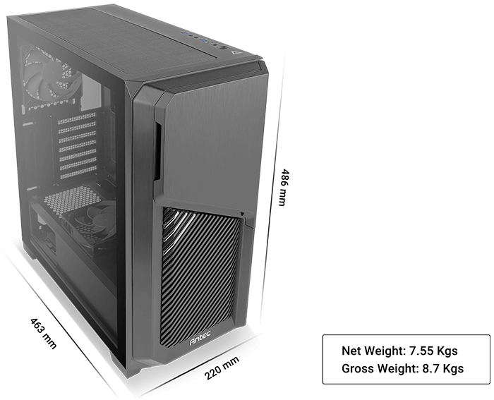DP502 FLUX is the Best Cheap Gaming PC Mid Tower Case in australia 