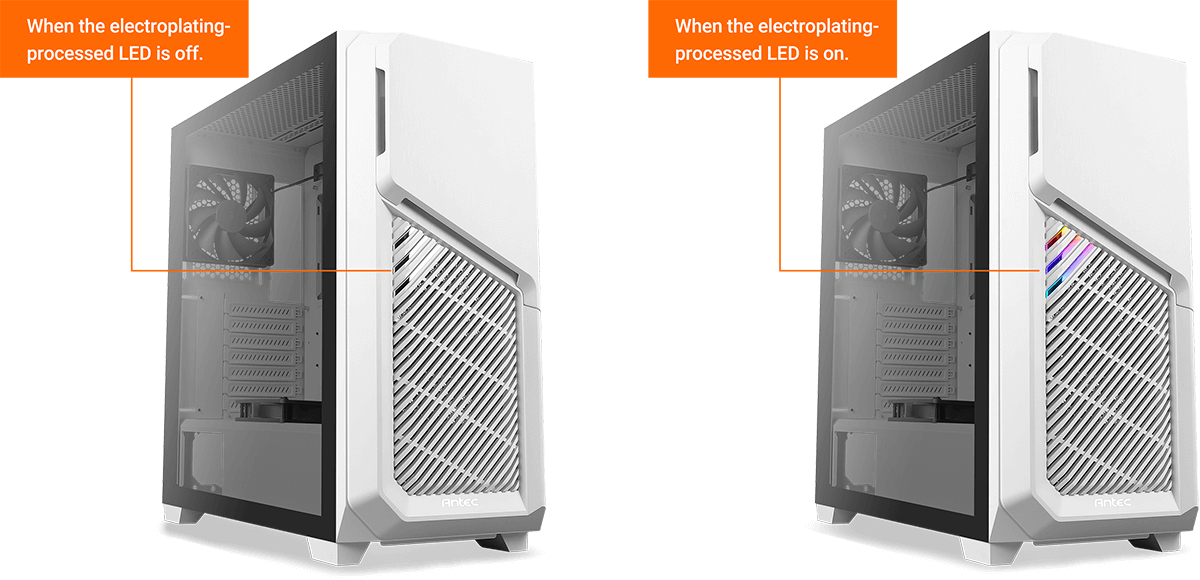 DP502 FLUX WHITE is the Best Cheap Gaming PC Mid Tower Case in