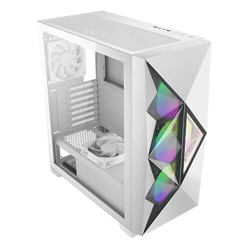 DF800 FLUX White is the Best Cheap Gaming PC Mid Tower Case with