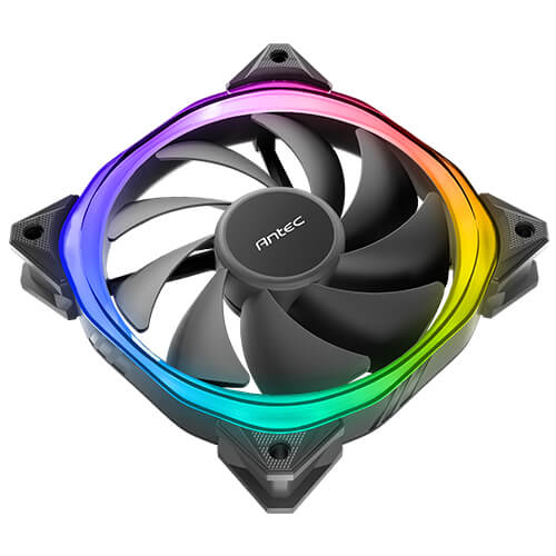 Antec Ventilateur 120 mm RGB, Ventilateur PC Haute Performance RGB, RGB 4  Broches, série F12, 3 Paquets