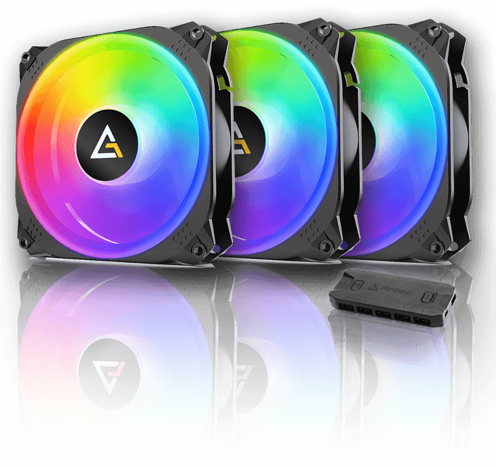 Antec Prizm X 120mm ARGB Fans 120 Case Fan Addressable RGB Fans Prizm Series 3 Packs 
